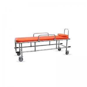 China Sponge Mattress non magnetic Ambulance Stretcher Patient Trolley Cart on sale
