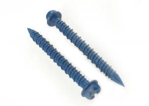 China Hex Washer Head Concrete Screws Blue Steel 7.5mm Fastener for Cement Board factory