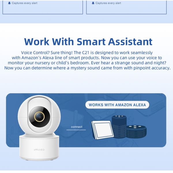 Imilab C21 Camera Multi function Night Vision Human Detection Tracking Security Mini Wireless Camera Xiaomi