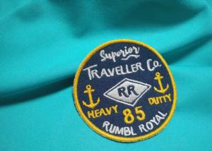 China Customized Silk / Nonwoven Embroidered Uniform Patches Military Hat Patches factory
