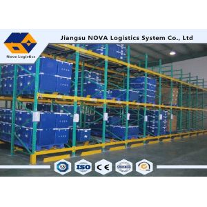 China FIFO Economical Gravity Pallet Racking Power Coating For Vulnerable Goods factory