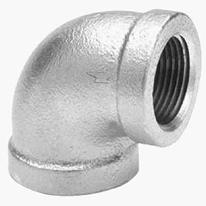 China Malleable Iron Pipe Fitting 90 Degree Elbow 1-1/4 NPT Female Galvanized Finish factory