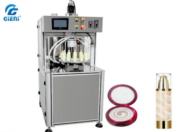 China 4 Colors Spiral Cosmetic Filling Equipment PLC Control For Eye Cream factory