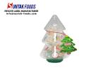 Smiling emoji two layers colors hard candy in Christmas Tree bottle