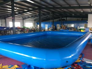 China Customized  Logo PVC Swimming Pool Removable And Portable Above Ground PVC Pools  on sale