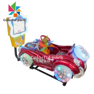 Buy cheap 3D Video Games Kid Arcade Machine , Portable Kiddie Ride Car With LED Lights from wholesalers