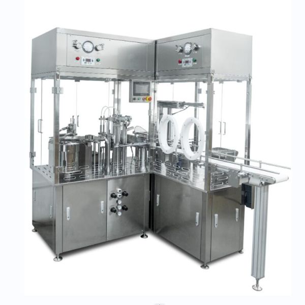 Automatic Denesting Vacuum Filling Stoppering Machine for Prefilled Syringes
