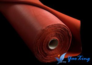China 1.3mm Silicone Impregnated Fabric Silicone Coated Fiberglass Cloth With Steel Wire Strengthen on sale