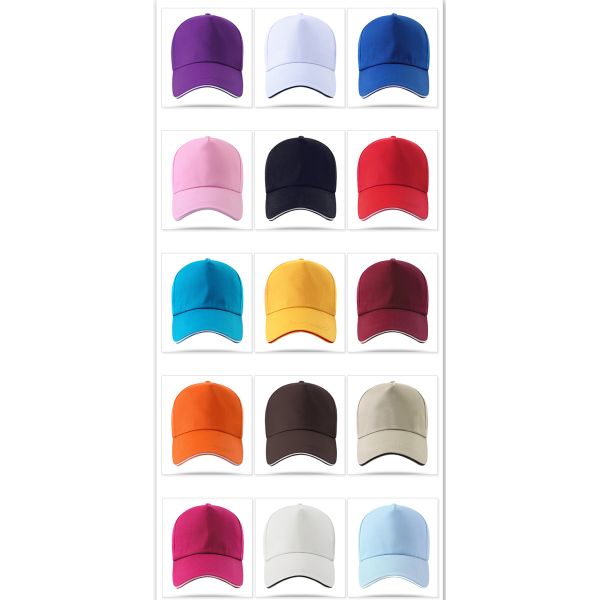 Standard Size 580mm Custom Baseball Caps Printed Pattern