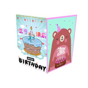 CMYK Printing Music Greeting Card Custom Voice Brochure Multi Size With Sound