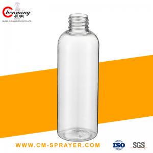 China Gel Sanitizer Hand Wash Pet Bottle Pump 250ml 100ml Clear Round Press  Container factory