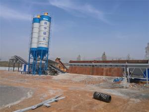 China 50m3/h Concrete Batching Plant Fixed Ready Mixed Cement Mixer Aggregate Concrete Mixing Plant factory