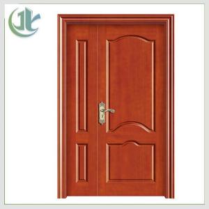 China Termite Resistant Wood Double Doors , Unequal Double House Door factory