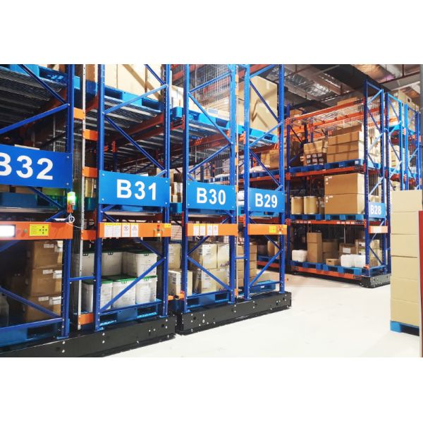 Electric Mobile Pallet Rack Rail Free Racking Warehouse Storage Rack Electric Mobile Racking