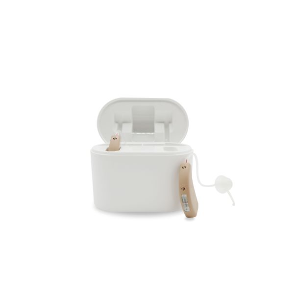 Gray Self Fitting Hearing Aids 4 Channels Programmable Hearing Amplifiers