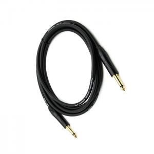 China Black Braided Instrument Cable For Bass , 20ft Audio Cable For Guitar on sale
