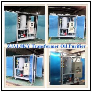 China 1800L/H 75kv High Vacuum Oil Purification Machine for Used Transformer Oil, Small Size Transformer Oil Purifier factory