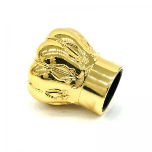 China Custom Luxury Gold Color Zamak Aluminum Perfume Bottle Caps factory