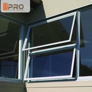 China Sound Proof Insulation Top Hung Aluminum Awning Windows / Glass Top Hung Windows aluminum window awnings for home factory