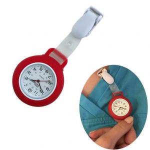 China Promotional Clip silicone nurse's watch Silicone logo customized on sale