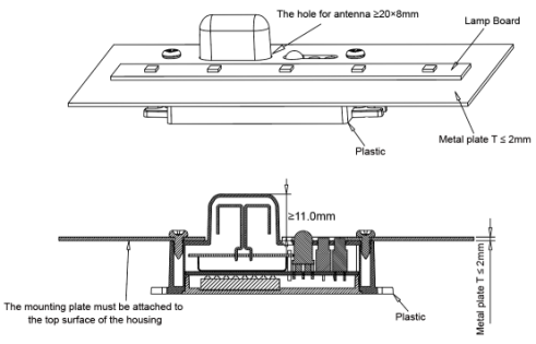 UL Approved 1-10V Microwave Sensor 3-6m Mounting Height For Corridor Function