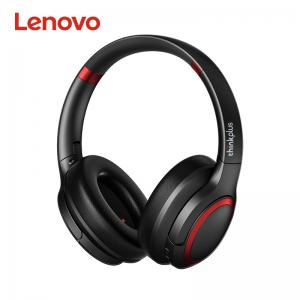 China Lenovo TH40 Wired Over Ear Headphones Black Folding Stereo Headphones on sale