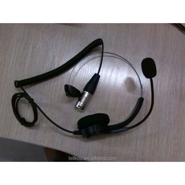 Professional Intercom Headset Professional Interphone NE-11 Earphones and Headphones with XLR-4F or XLR-5M Conne