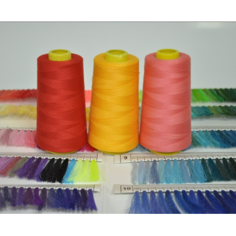 40/2 100% Polyester Spun Sewing Thread , White, Black , Colors