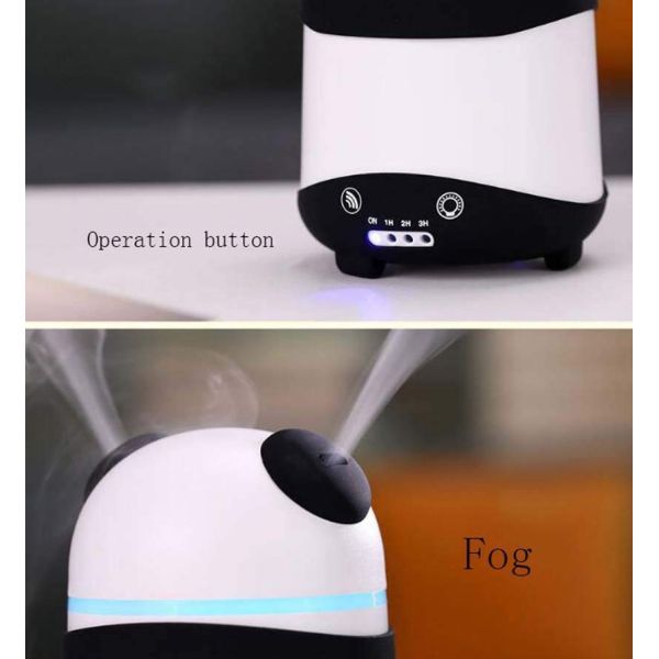 Portable Cute Panada Shape 150ml Plastic Aroma Diffuser