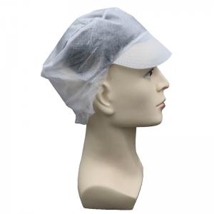 China Clean Room Disposable Worker Non Woven Caps Peaked Hat factory