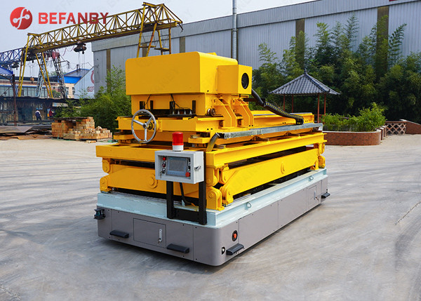 Double Layer Lifting Rail Battery Automatic Guided Vehicle