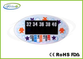 China Heat-sensitive Liquid Crystal Baby Bath Thermometer Card For Baby Healthy Care 32 ~ 40 ℃ factory