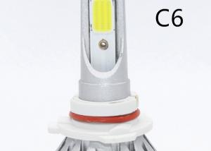 China C6 Auto LED Headlight Bulb 3000K 6000K All In One Fanless Sin Cooler factory