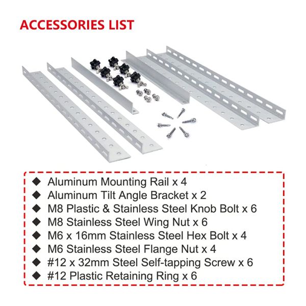 Anticorrosive Adjustable Angle Solar Panel Mounting Bracket Customized
