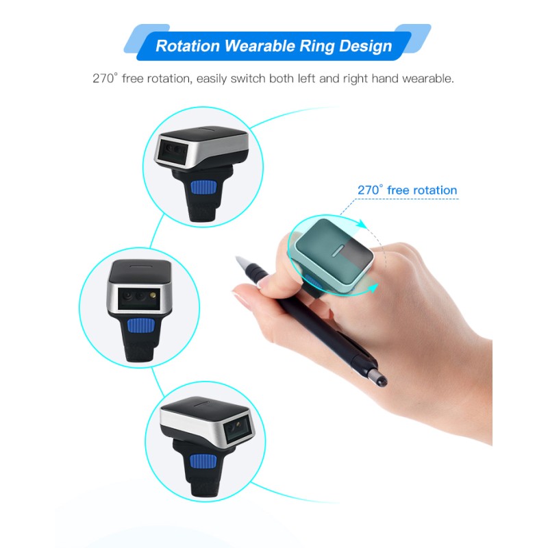 Read All Mainstream 1D 2D Barcodes Scanner with 3mil Resolution 100 000 Data Storage Capacity