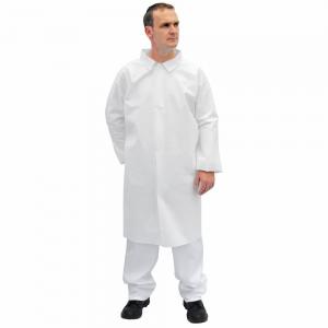 China Customized Disposable Lab Coats 110cm Length 146cm Width Experiment Wearings factory