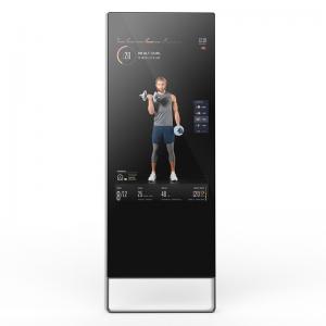 China 43 inch touch screen media player magic interactive android Fitness gym workout smart mirror advertising factory