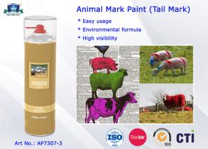 China Fast Drying Waterproof Spray Animal Mark Paint for Pig / Sheep / Horse Tail Purple Red Green factory