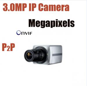 China 3.0MP Megapixel Box IP CCTV Camera WDR IR CUT Onvif P2P Web Indoor Security Camera factory