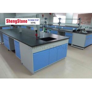 16mm Thickness Black Epoxy Resin Countertop For Laboratory Wall Bench