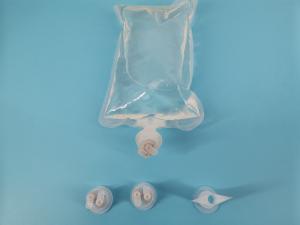 China Double Foldable Single Valve Break off Infusion Cap for Lvp PP Infusion Bottle 30mm Euro Cap with Two Head factory
