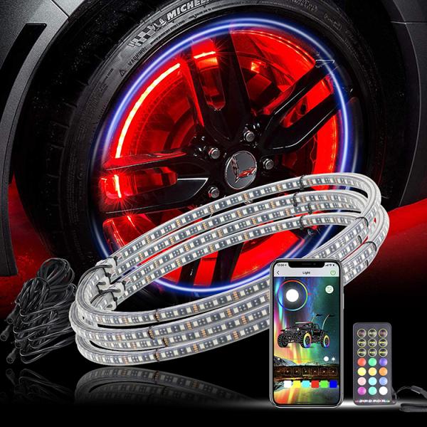 Rgb Multi Color Led Headlights App Controlled Double Row OEM Available