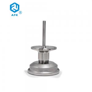 China AFK Industrial SS Flange Mount Stem Thermometer Dial Axial Quick Chuck Bi Metal on sale