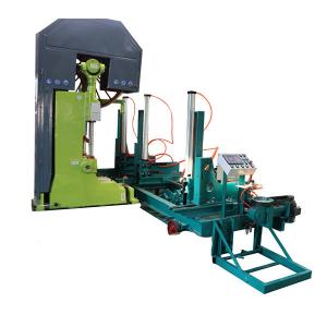 China MJ3310 42'' woodworking vertical log band saw with CNC Automatic Log trolly factory