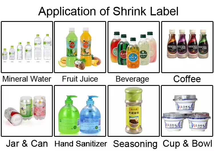 Shrink Sleeve Label Wrapping Machine For Bottle Automatic Heat Shrink Tunnel Sleeve Labeling Machine