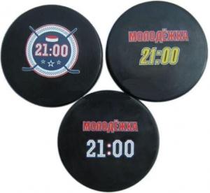China Non Toxic 76x25MM Ice Hockey Puck Silicone Rubber Toys factory