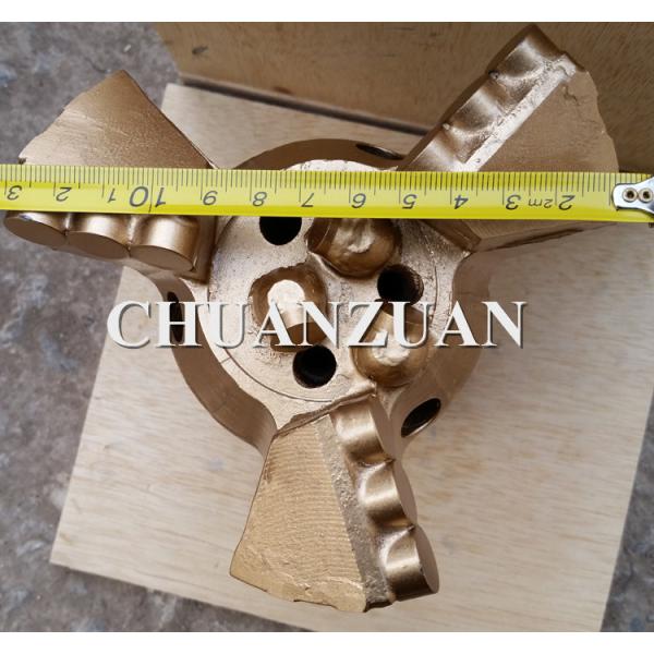 Golden PDC Drag Bit 133MM 3 Blades With Special Load Balanced Cutter