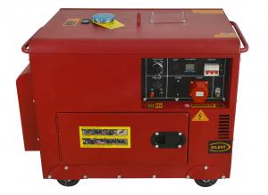 China 3500T Small Quiet Diesel Generator Red Low Noise Diesel Generator factory