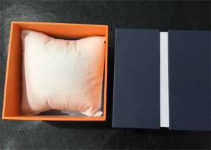 China High Glossy Ladies Watch Case Box , Fashional Orange Women Watch Holder Box factory