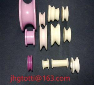 China Wire Guiding 95% Alumina Ceramic Eyelets Pink White Purple For Textile Machine factory